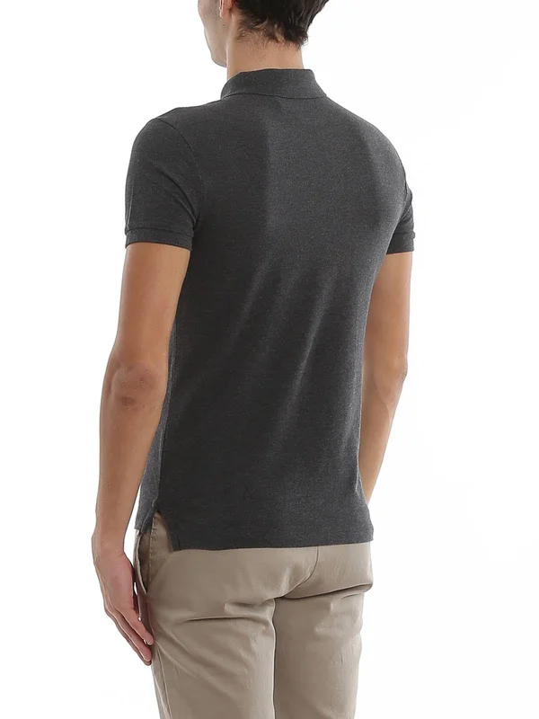 Polo Ralph Lauren Man Polo Shirt Lead Size M Cotton