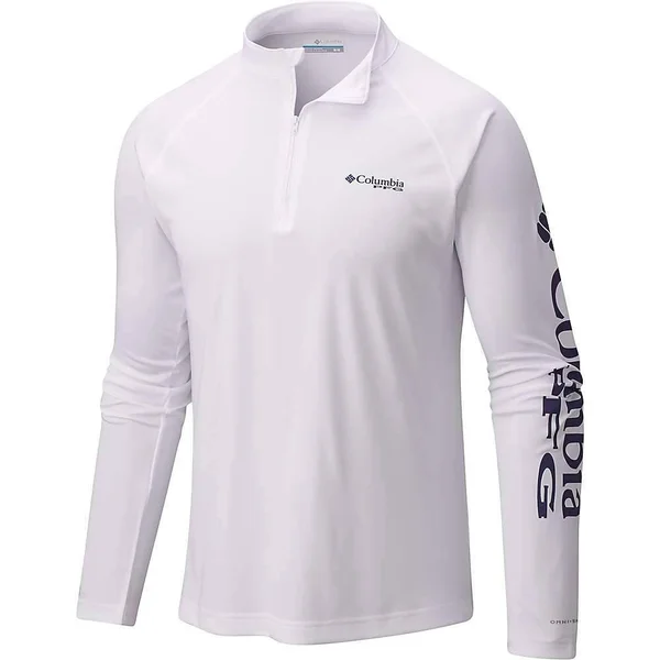 Columbia Men's Terminal Tackle 1/4 Zip Top - LT - White - Nightshade