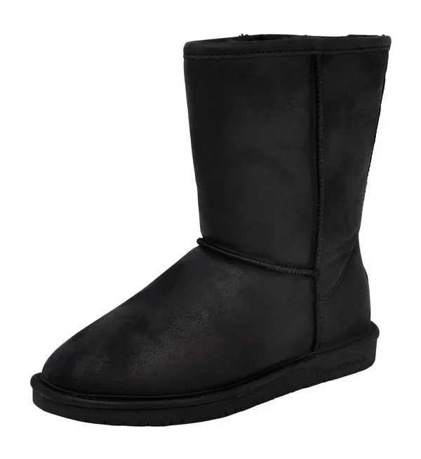 Bearpaw Women's Emma Short Wide Boots - Black