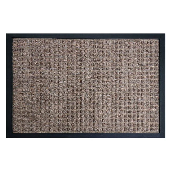 Rubber-Cal Nottingham Brown 48 in. x 72 in. Rubber Backed Carpet Mat