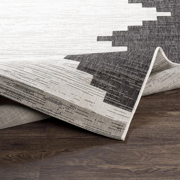 Surya Eagean EAG-2356 Area Rug - Black/White, 7&10x22 Square