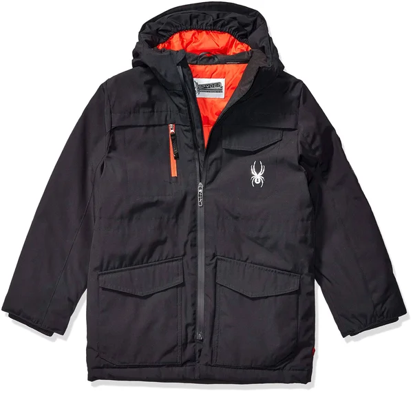 Spyder Boys& Big Midweight Water Resistant Hooded Parka