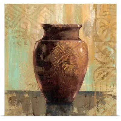 &Glazed Pot II Decorative Accents& by Silvia Vassileva Painting Print Bungalow Rose Size: 20x22 H x 20x22 W x 1.5x22 D