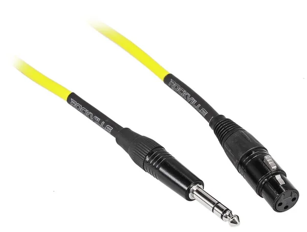8 Rockville RCXFB10Y Yellow 10& Female REAN XLR to 1/4&& TRS Balanced Cables OFC
