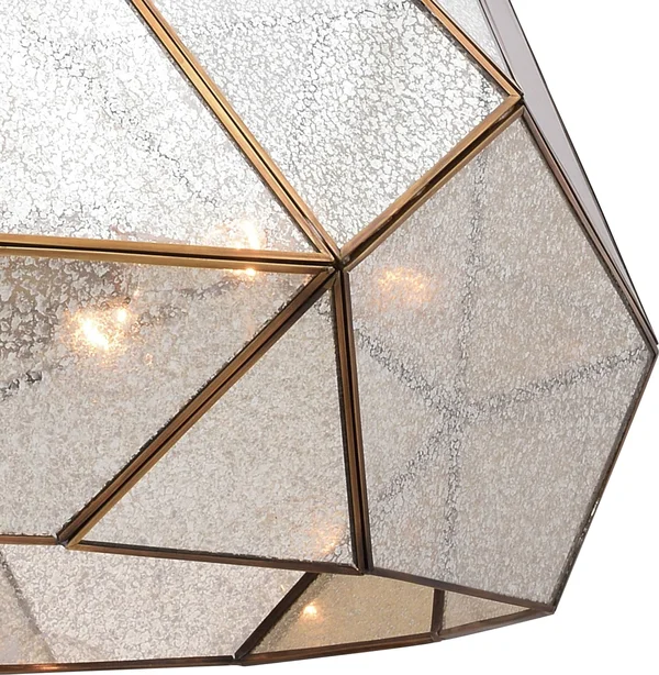 Vaxcel Lighting P0318 Euclid 24 in. 5 Light Pendant Aged Brass