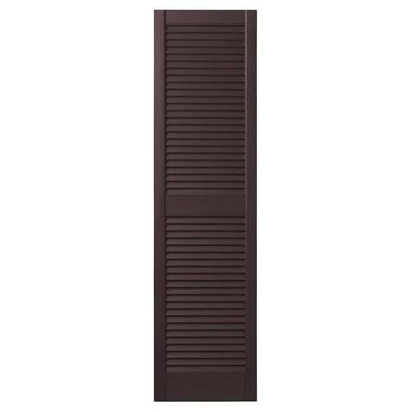 Louvered Shutter Ply Gem Size: 63x22 H x 15x22 W - Color: Winestone