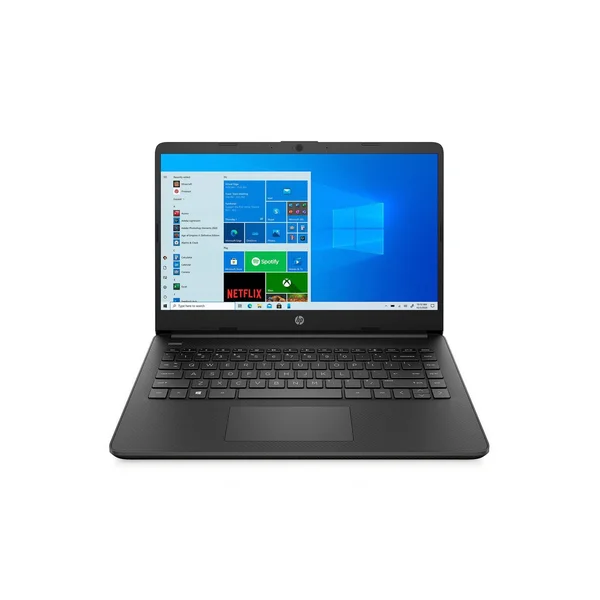 HP 14x22 Laptop with Windows 10 Home in S Mode – AMD Athlon Processor - 4GB Ram - 128GB SSD Storage – Black (14-fq0090tg)