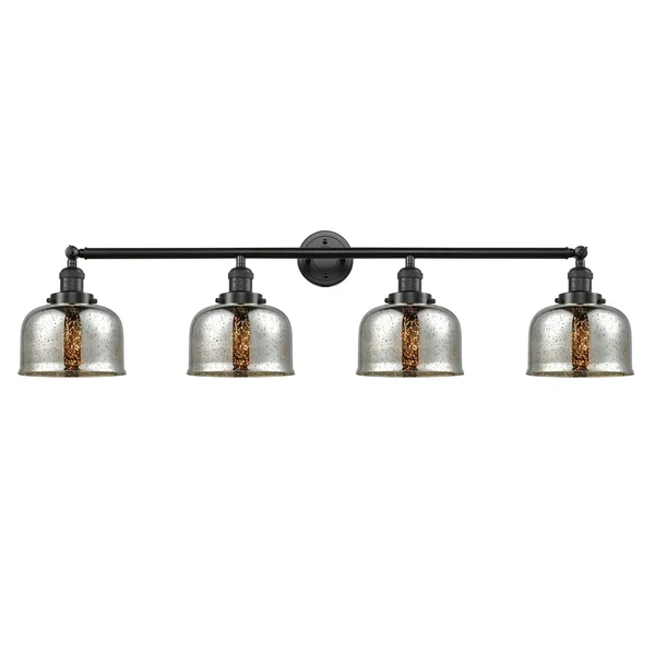 Innovations Lighting Large Bell 4 Light Bath Vanity Light 215 SN S G71 (Brushed Satin Nickel)