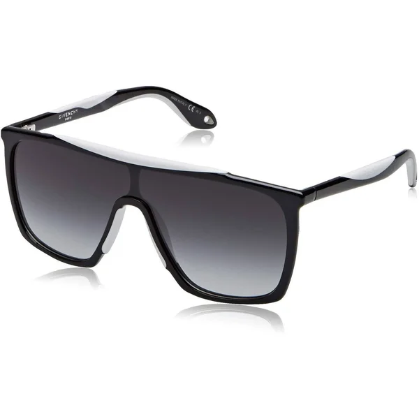 Givenchy GV 7040/S 0TEM-9O Black White Shield Sunglasses