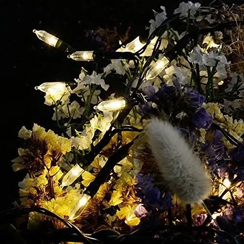 Outdoor String Lights Christmas Lights - Magotan 50 LED Battery Operated String Lights Fairy Lights for Christmas Tree Wedding W