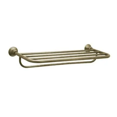 Rohl ROT10TCB Tuscan Brass Country Hotel Style Towel Shelf