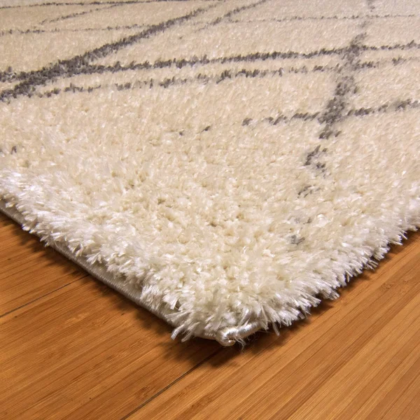 Gertmenian Thayer Shag Rug - Diamond Ivory, Size: 31 inchx72 inch Runner