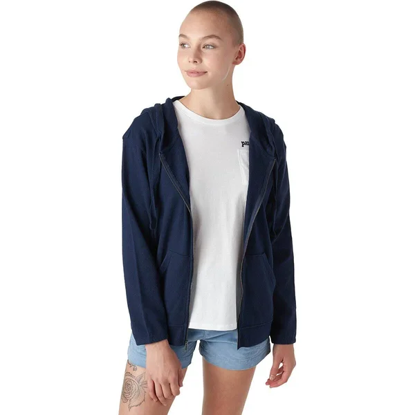 Patagonia Organic Cotton French Terry Hoody - Women's L New Navy