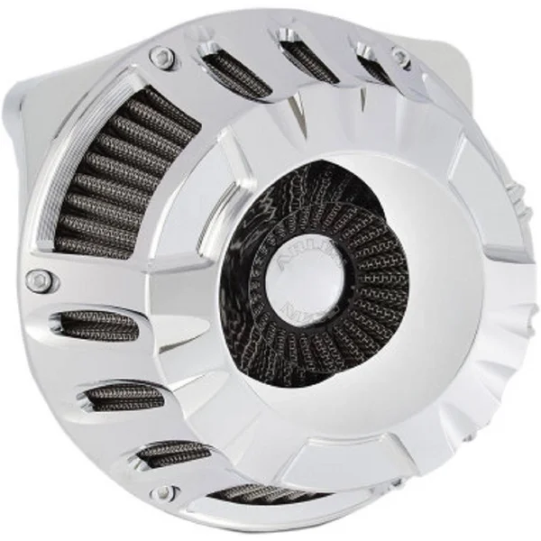 Arlen Ness Inverted Series Deep Cut Chrome Air Cleaner Kit 18-916