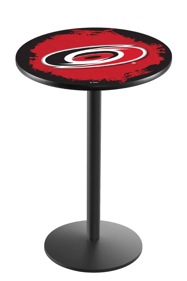 Holland Bar Stool L214 - Black Wrinkle Carolina Hurricanes Pub Table 42 inch
