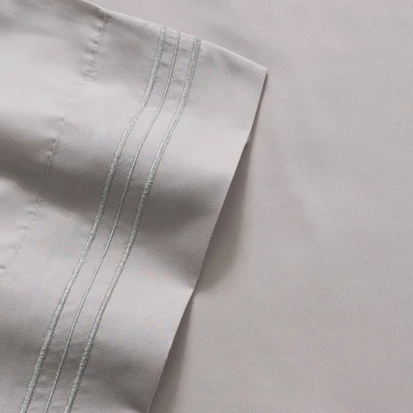 Sweet Home Collection Full 4-pc Sheet Set - Silver