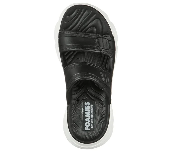Skechers Women's Cali Gear Max Cushioning Incite Slide, Black/White