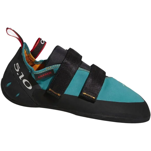 Five Ten Women's Anasazi LV Climbing Shoe - 7 - Collegiate Aqua, Black, Red