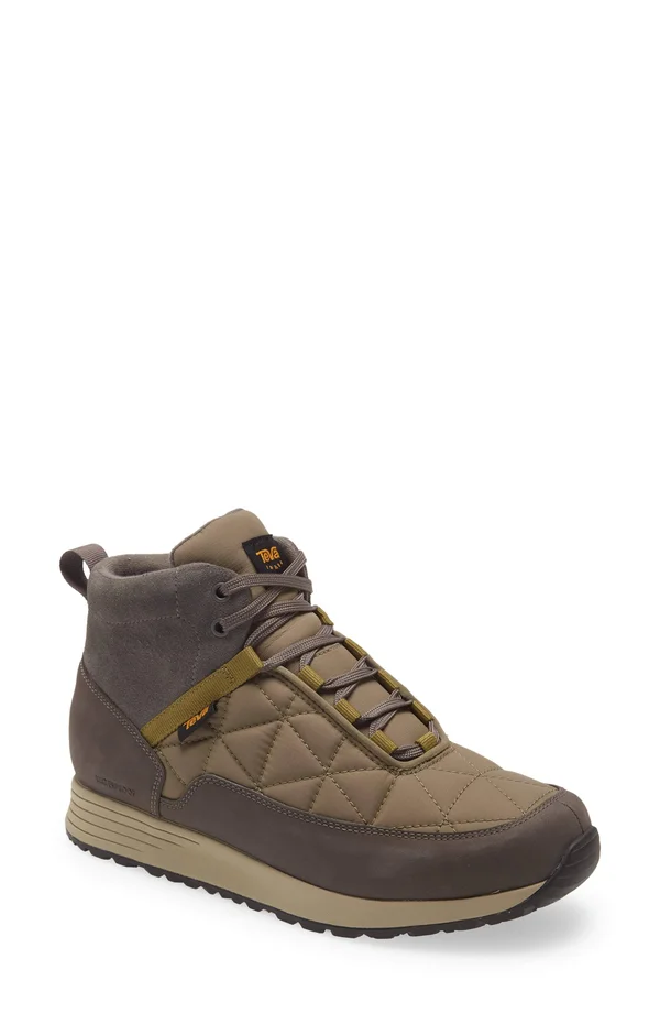 Men's Teva Ember Commute Waterproof Boot 5741551 - 7.5 M, Grey/ Olive