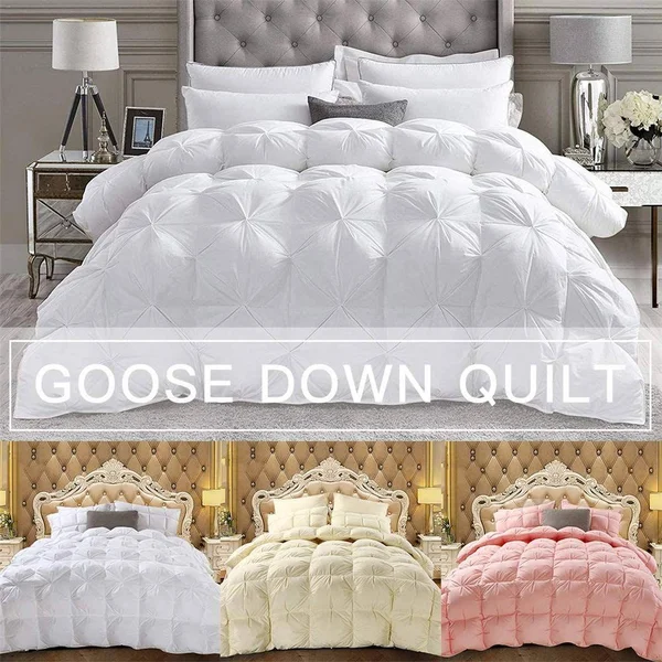 Elegant Comfort All Season Goose Down Alternative Reversible 3-Piece Comforter Set- Available in and Colors, Full/Queen, Pink/G
