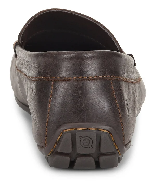 Born Men's Allan Leather Loafers - Dark Brown (Sea Lion) 9.5