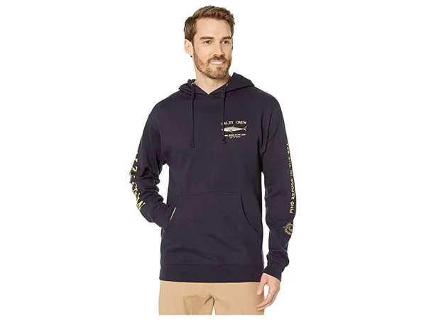 Salty Crew Bruce Fleece Hood - Navy