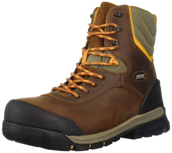 Bogs Men's Bedrock 8 in. Comp Toe Insulated Boot Brown Multi 7
