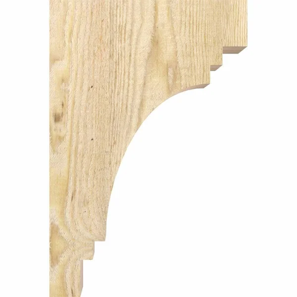 6x22W x 12x22D x 24x22H Pescadero Rough Sawn Corbel - Douglas Fir