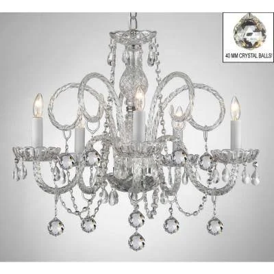 Chandelier Lighting Crystal Chandeliers H25x22 x W24x22 10 Lights
