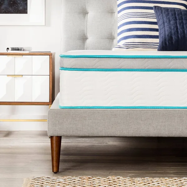 Linenspa Essentials 12" Gel Hybrid, Twin Mattress in A Box