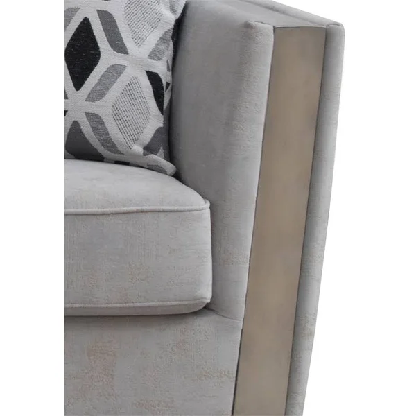 Cosmos Furniture Kingston Modern Loveseat - Gray, 3036GYKIN