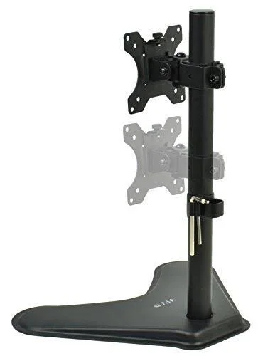 Vivo Extra Tall Single LCD Computer Monitor Free-Standing Adjustable Desk Stand for 1 Screen 13 inch to 27 inch (Stand-V011H)