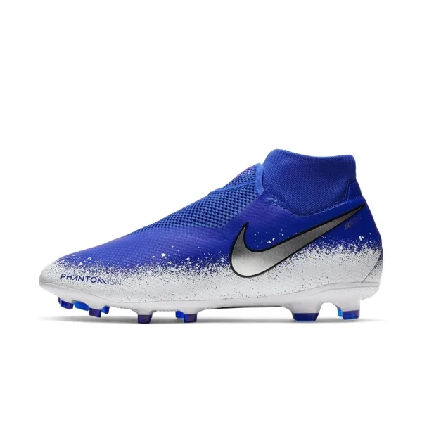 Nike Phantom Vision Pro DF FG Soccer Cleats Blue-White - 11