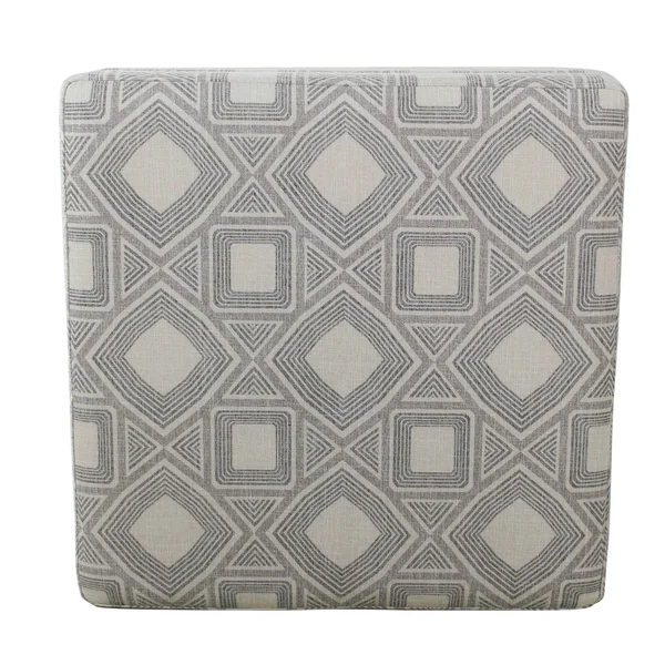 HomePop Luxury 28 inch Square Storage Ottoman