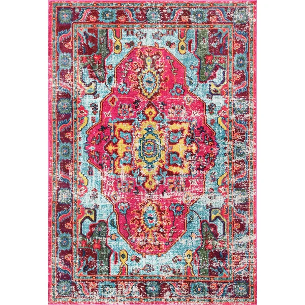 nuLOOM Corbett Vintage Boho Area Rug, 7& 10x22 x 11&, Multi