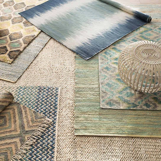 Dash Albert Medina Green Jacquard Woven Wool Rug 2.5x8
