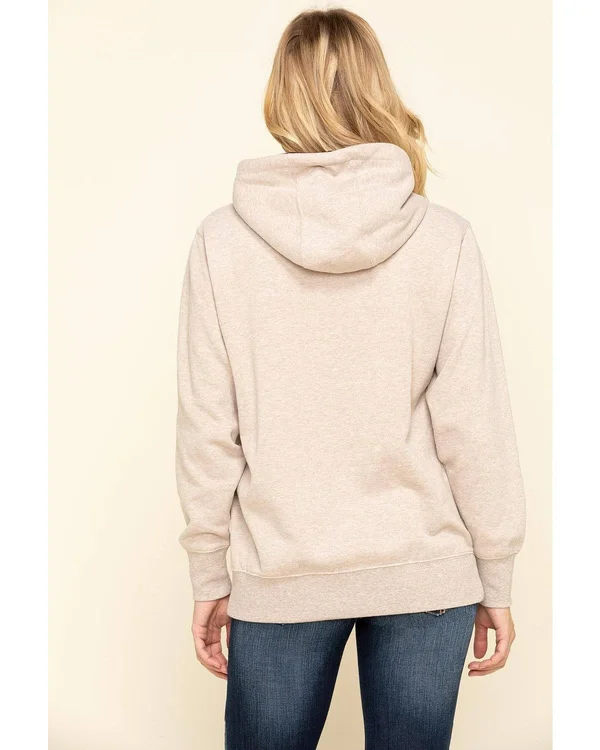 Ariat Women's Oatmeal Heather R.E.A.L. Varsity Logo Sweatshirt
