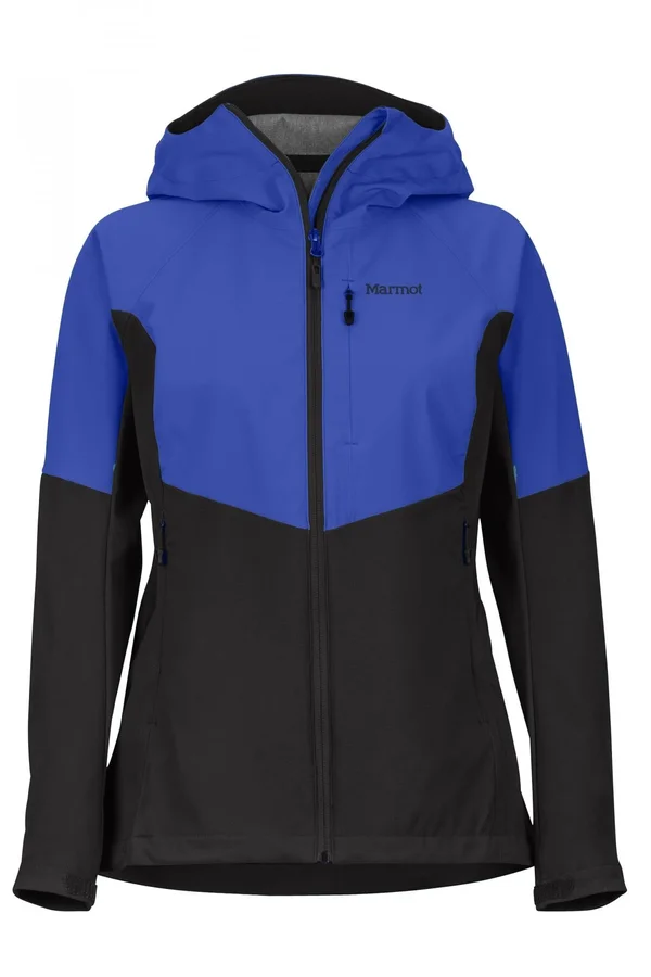 Marmot Women's ROM Jacket in Black/Royal Night Size: Xs