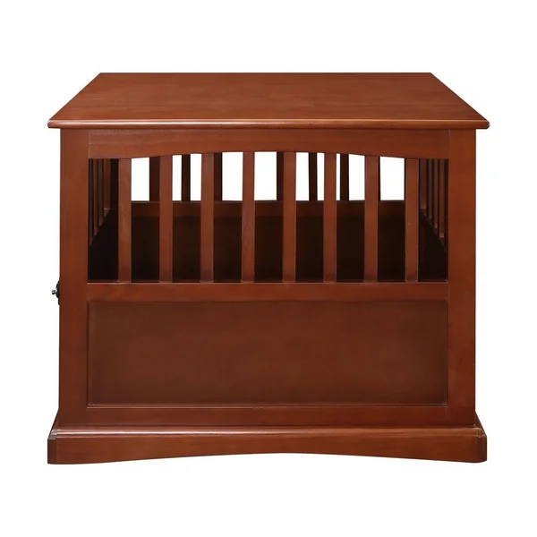 Casual Home Pet Crate End Table - Walnut