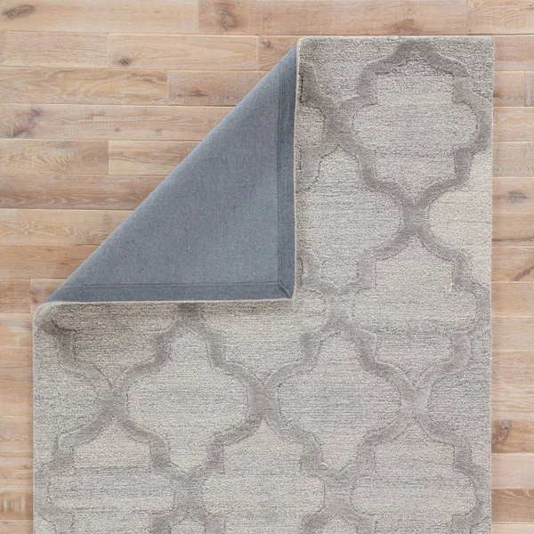Portland Handmade Trellis Grey Area Rug - 2' x 3'