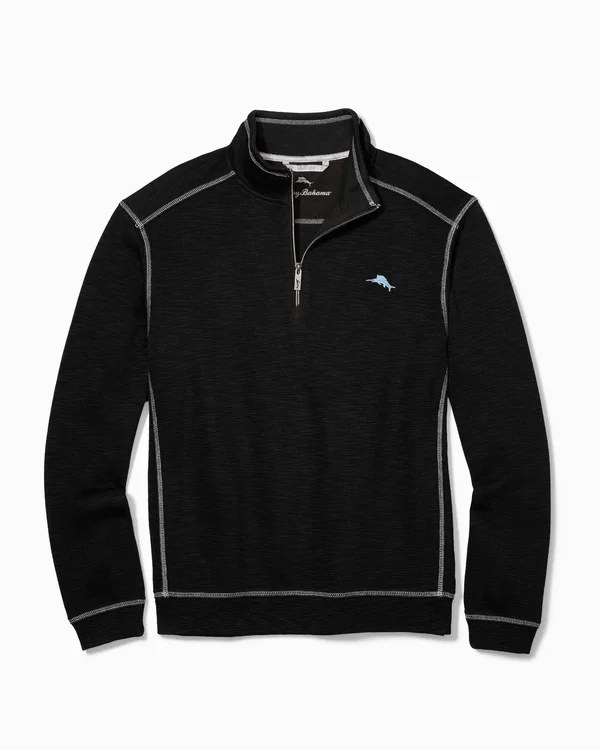 Tommy Bahama Men's Tobago Bay Half-Zip Sweatshirt - Antigua Sky - Size S