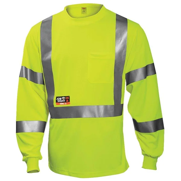 Tingley S85522 FR Long Sleeve T-Shirt, yellow, 2Xl