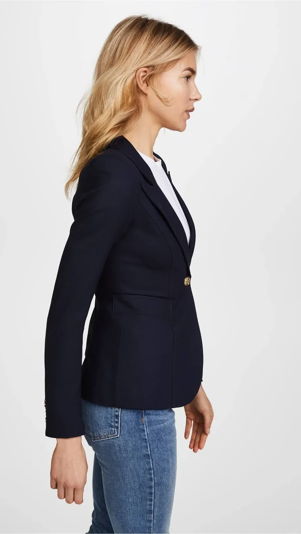 Smythe Women's Duchess Wool Blazer - Navy - Size 12
