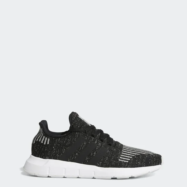 Adidas Swift Run Black/White Print Women's Shoes - Size: 7.5