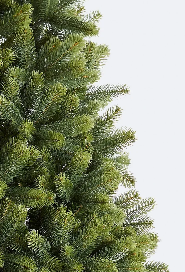 6.5& Royal Fir Quick-Shape Artificial Christmas Tree with 850 Warm White & Multi-Color LED Lights