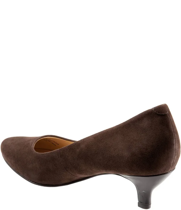 Trotters Kiera Pumps - Women's, Dark Brown Suede, Size: 6