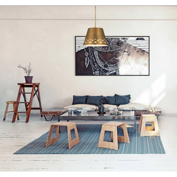 Z-Lite Katie Rubbed Brass 1 Light Chandelier 6014-18RB