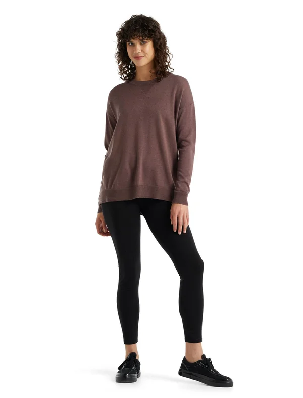 Icebreaker Women's Nova Sweater Sweatshirt - Medium - Mink