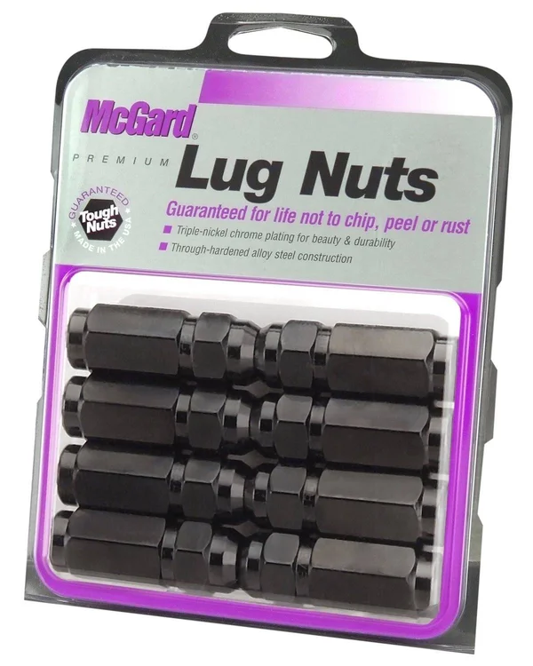McGard 64816 - Lug Nut Pkg/8 9/16 Cone Seat - Black