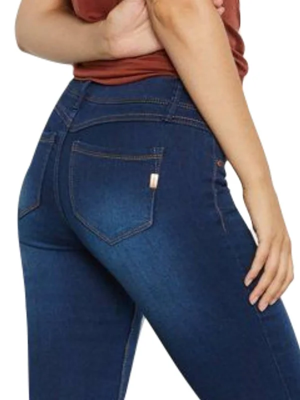 1822 Denim Mid Rise Butter Ankle Skinny Jean Jeans - Blue